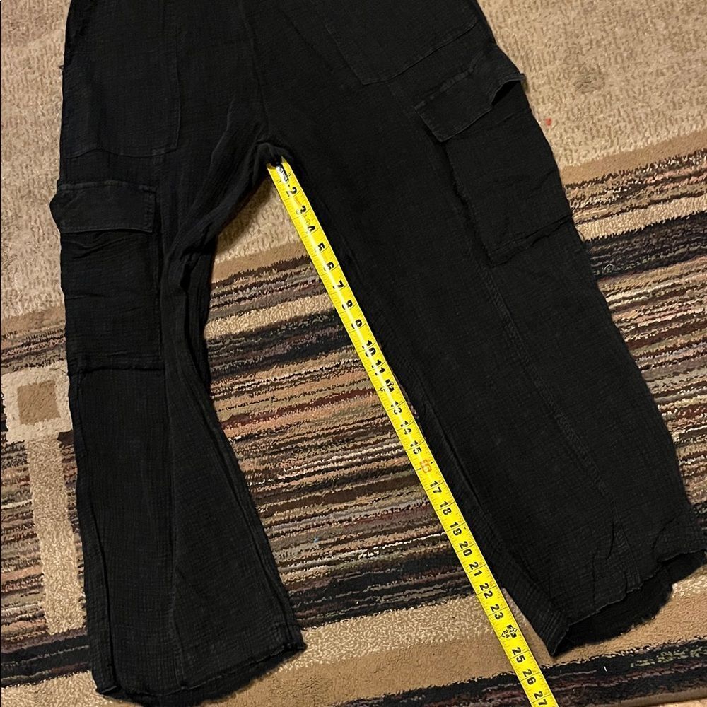 Umgee Black Cargo Pants for Women - Picture 11 of 11